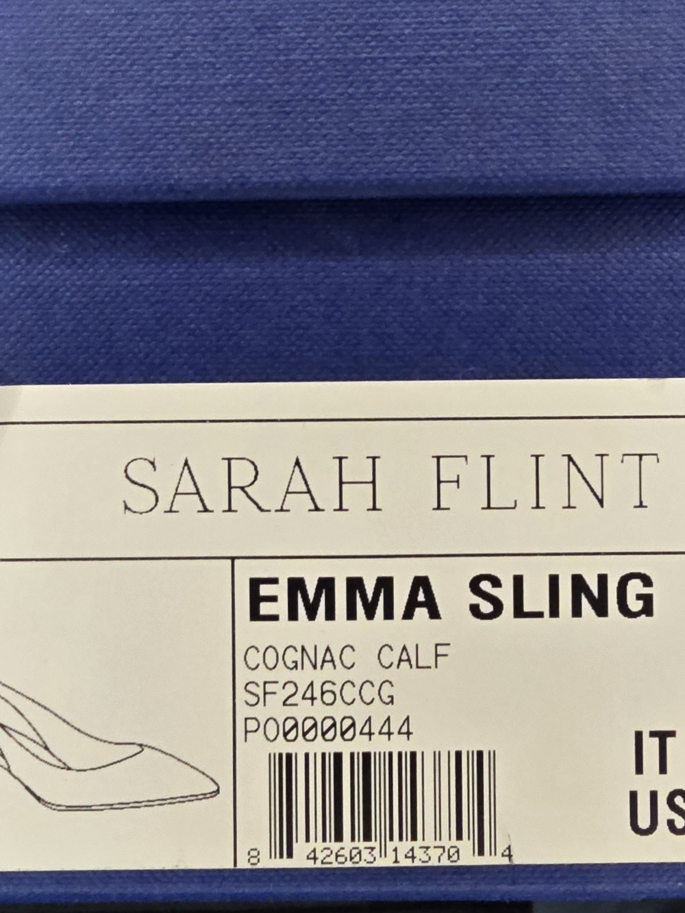 Sarah Flint Perfect Emma Sling 50 in Cognac Leather - Picture 4 of 4